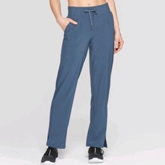 🩵Champion Blue Gray Woven Drawstring Mid Rise Pants Medium - Picture 2 of 12